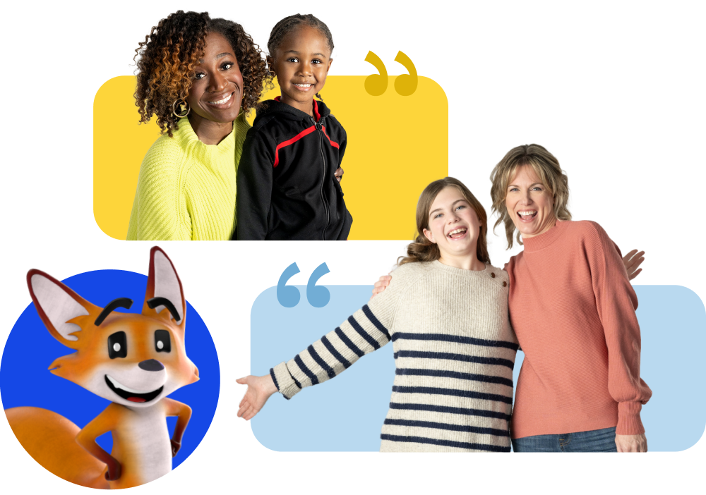 Strider the fox with families